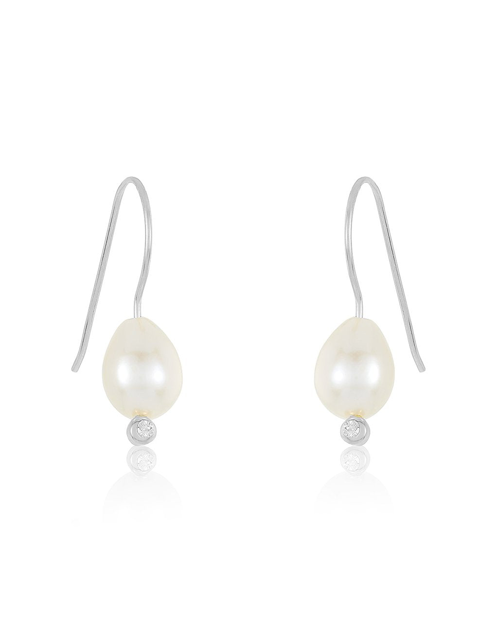 Sterling Silver Pearl Dangle Earrings - Sterling Forever