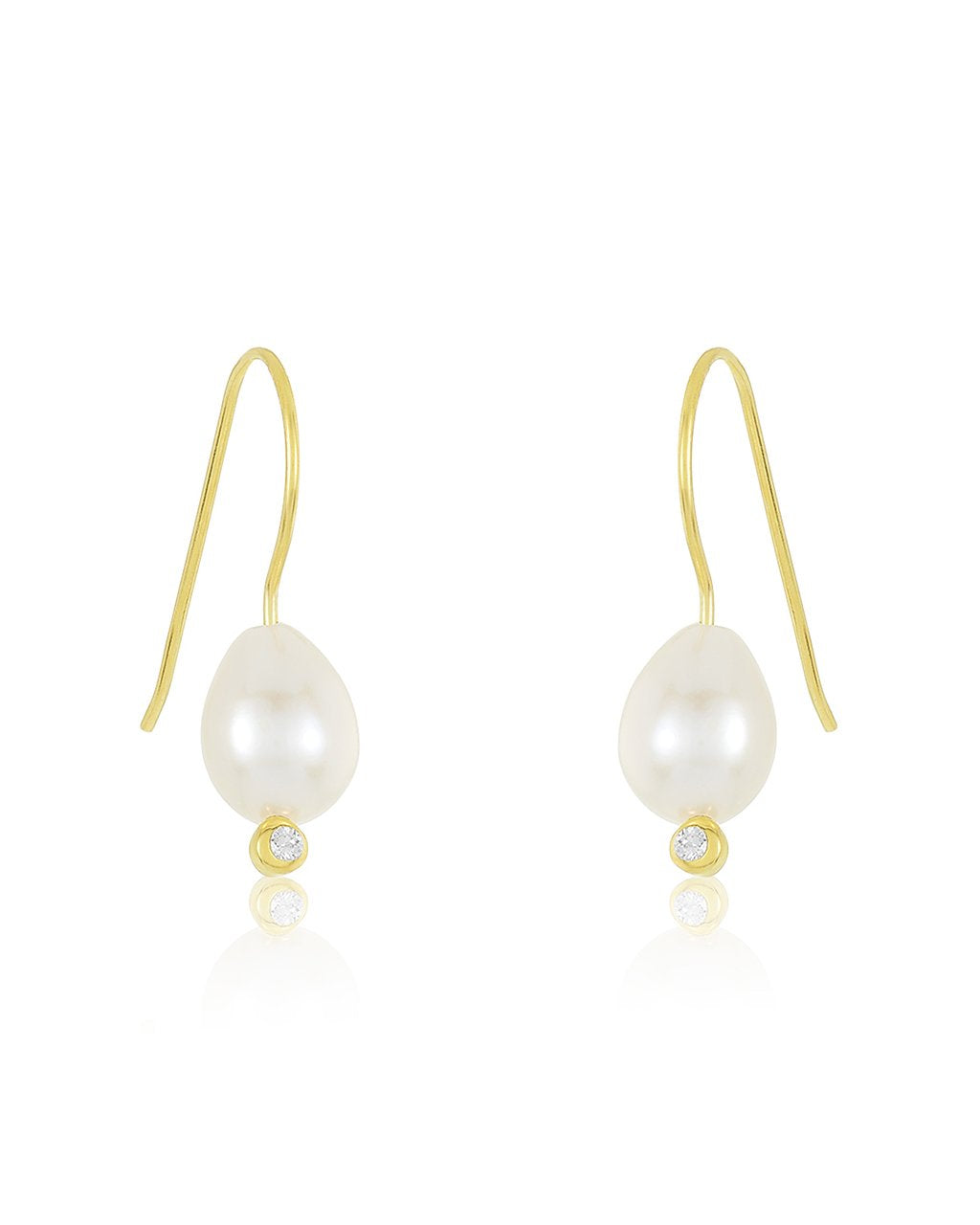 Sterling Silver Pearl Dangle Earrings - Sterling Forever