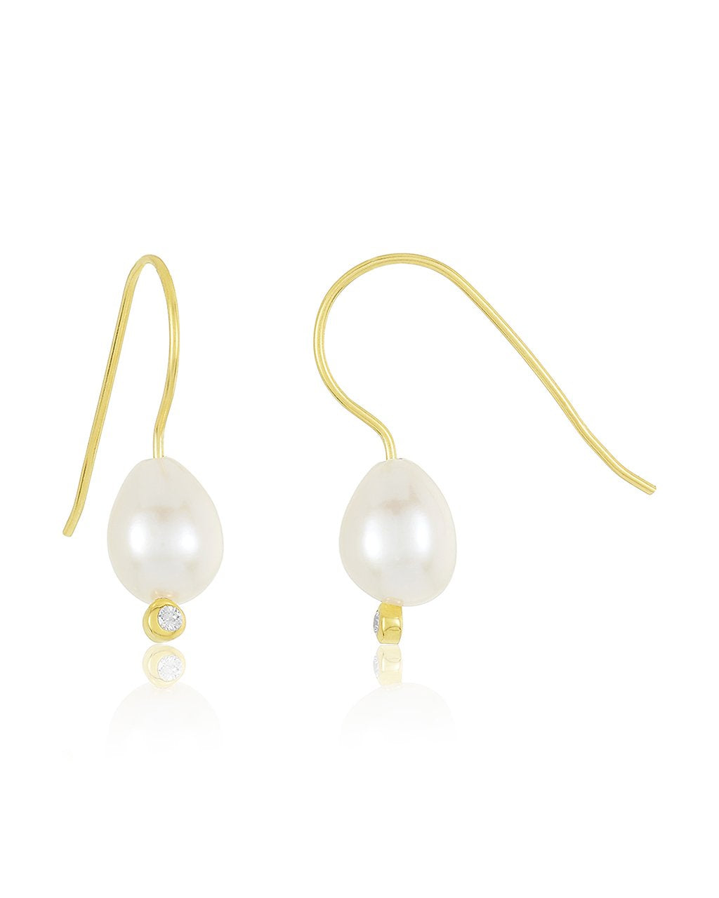 Sterling Silver Pearl Dangle Earrings - Sterling Forever