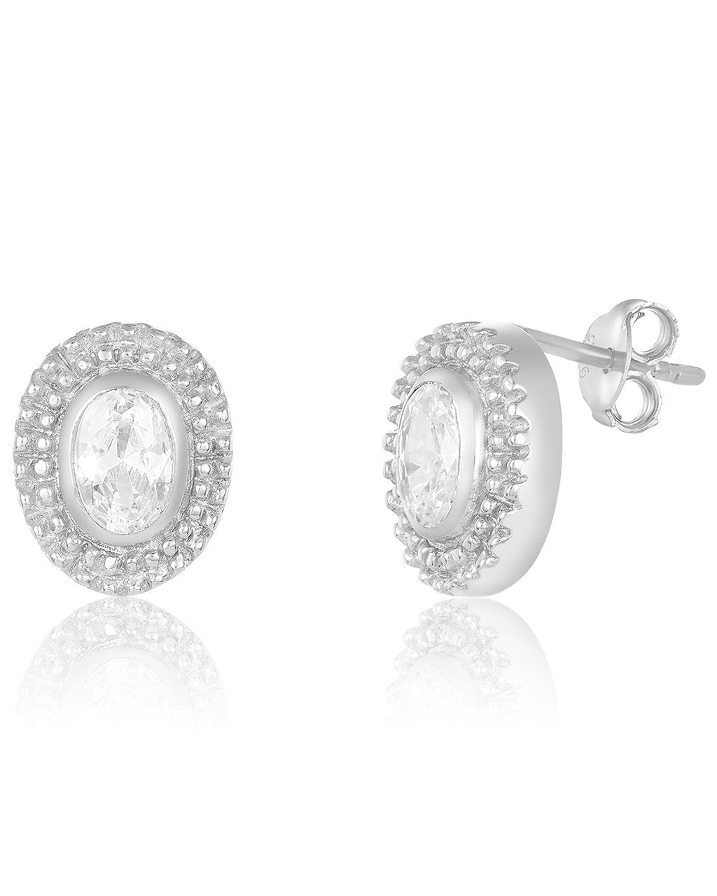 Embellished CZ Stud Set of 2 - Sterling Forever