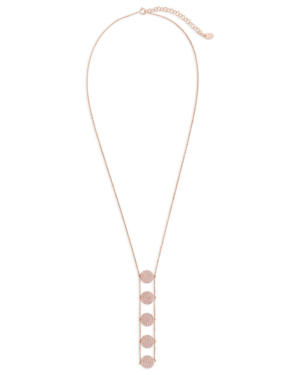 CZ Circle Drop Necklace - Sterling Forever