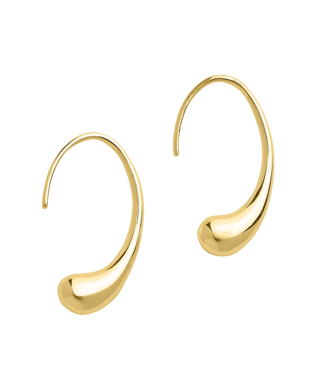 Sterling Silver Elongated Teardrop Earrings - Sterling Forever