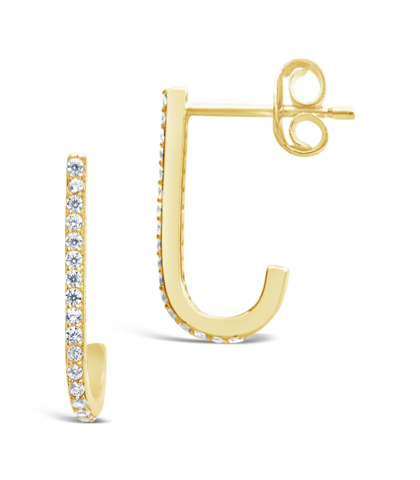 Sterling Silver CZ Suspender Earrings - Sterling Forever