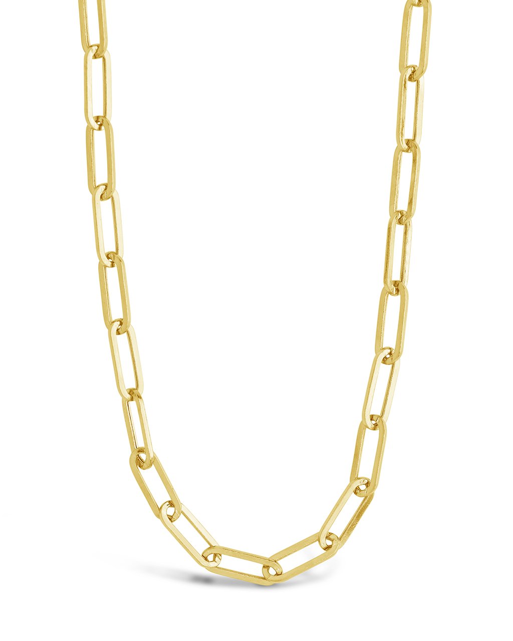 Gold Paperclip Chain Necklace