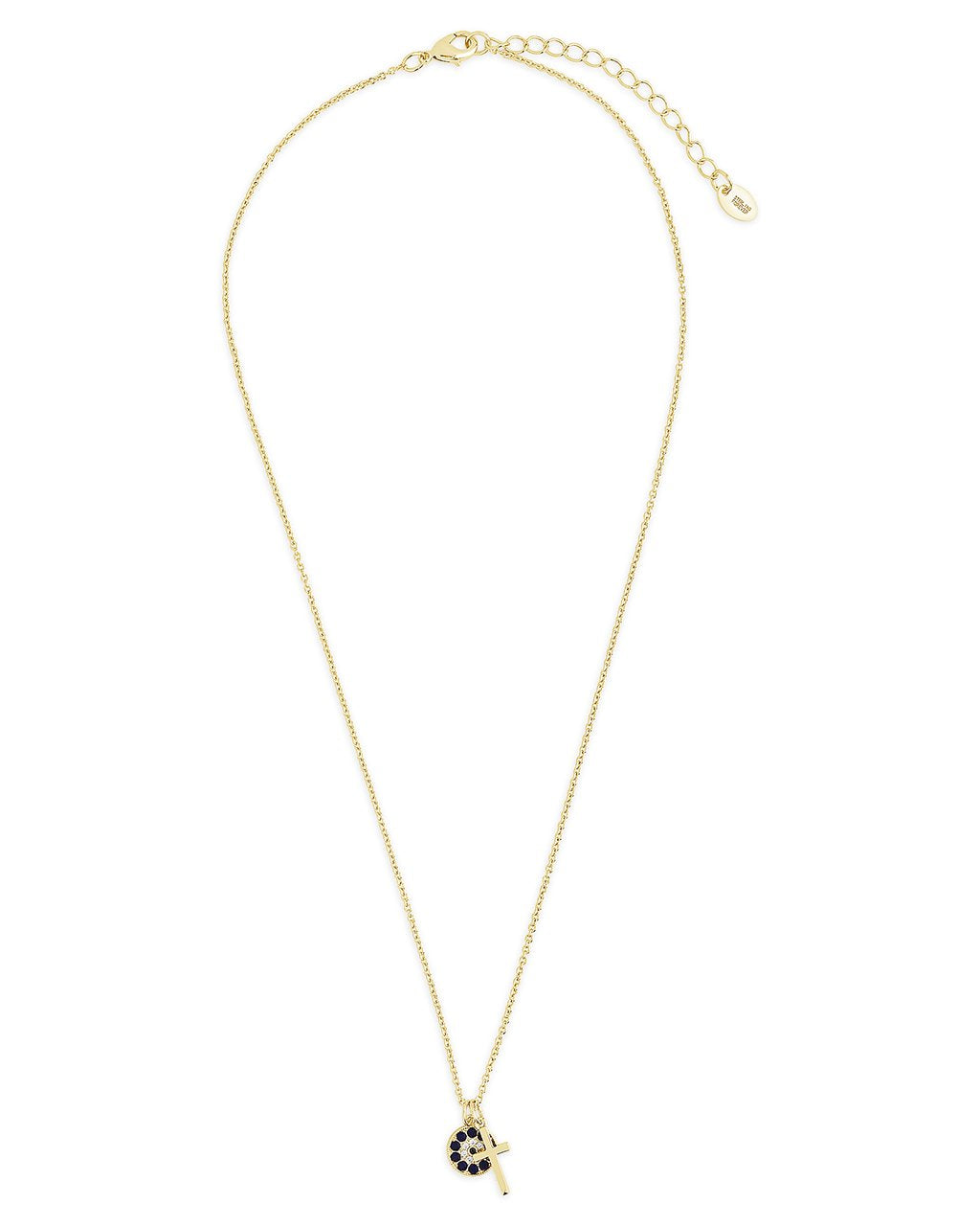 Delicate Cross Charm Necklace - Sterling Forever