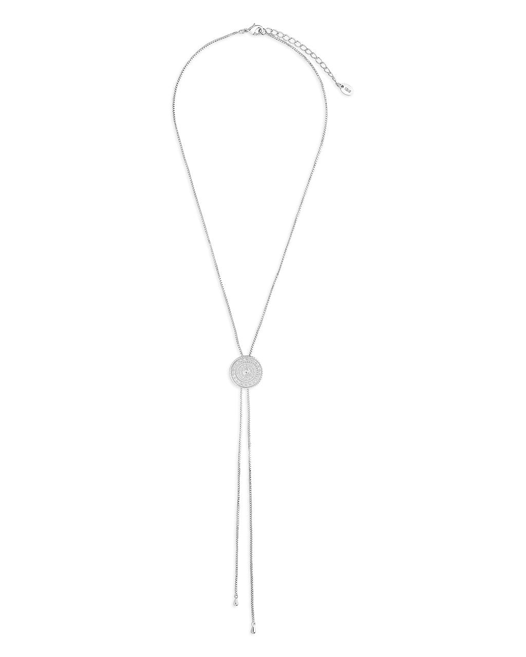 Medallion Bolo Necklace - Sterling Forever