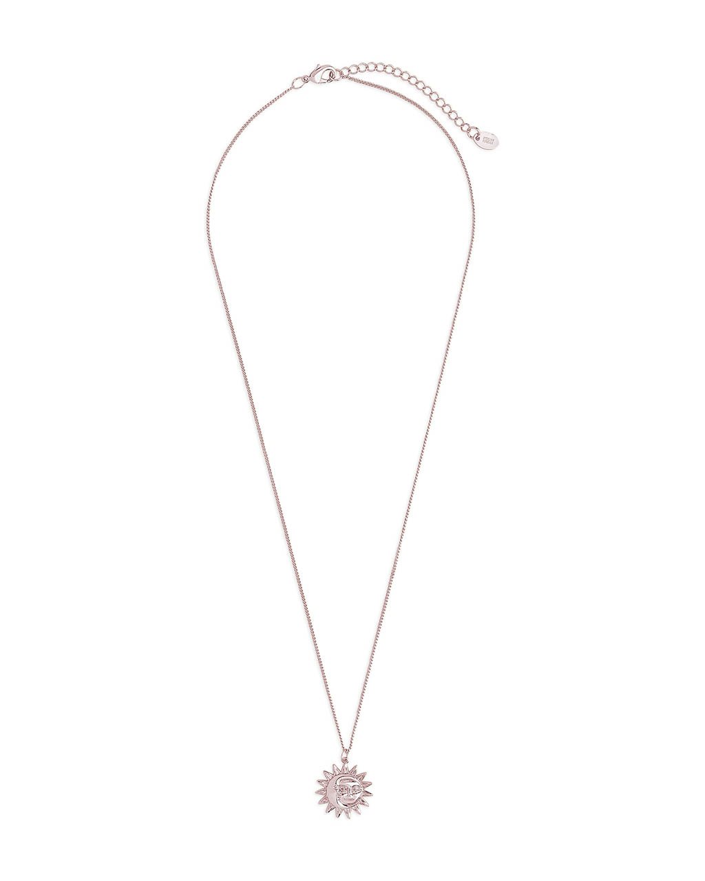 Moon & Sun Face Pendant Necklace - Sterling Forever