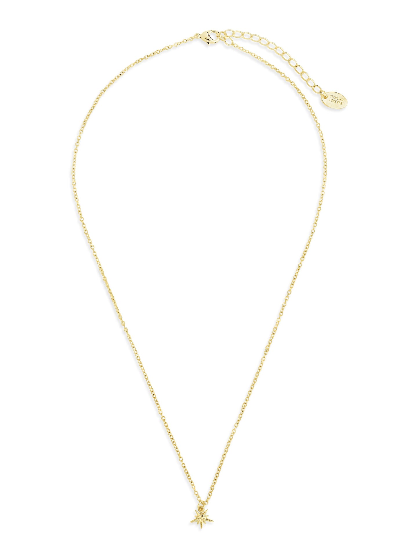Mini Starburst Pendant Necklace - Sterling Forever