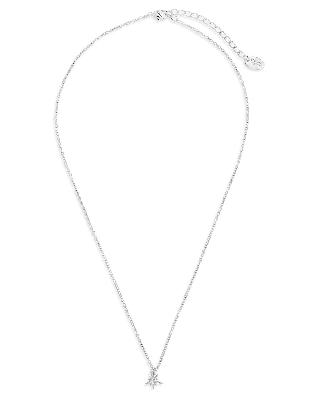 Mini Starburst Pendant Necklace - Sterling Forever
