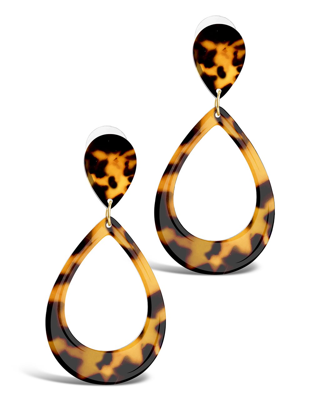 Resin Teardrop Earrings - Sterling Forever