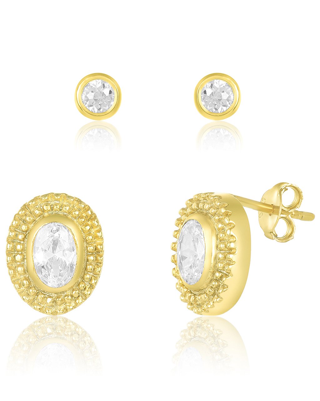 Embellished CZ Stud Set of 2 - Sterling Forever
