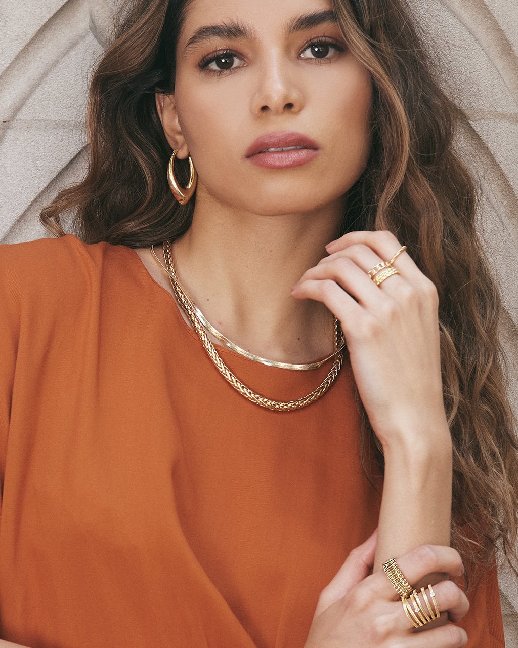 Herringbone Chain Necklace Sterling Forever 