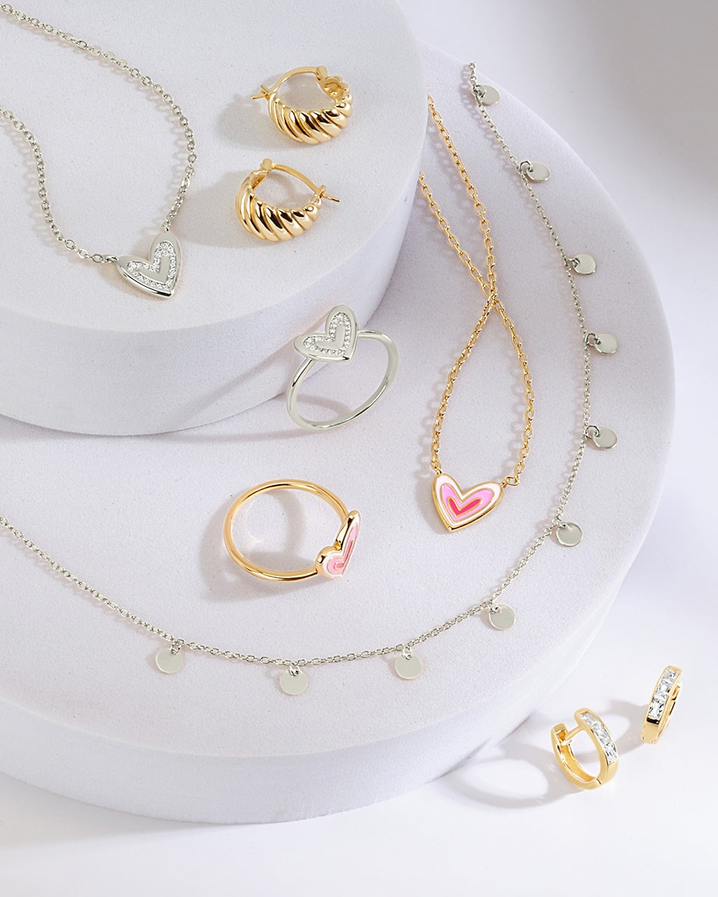 Sterling Silver CZ Baguette Micro Hoops Earring Sterling Forever 