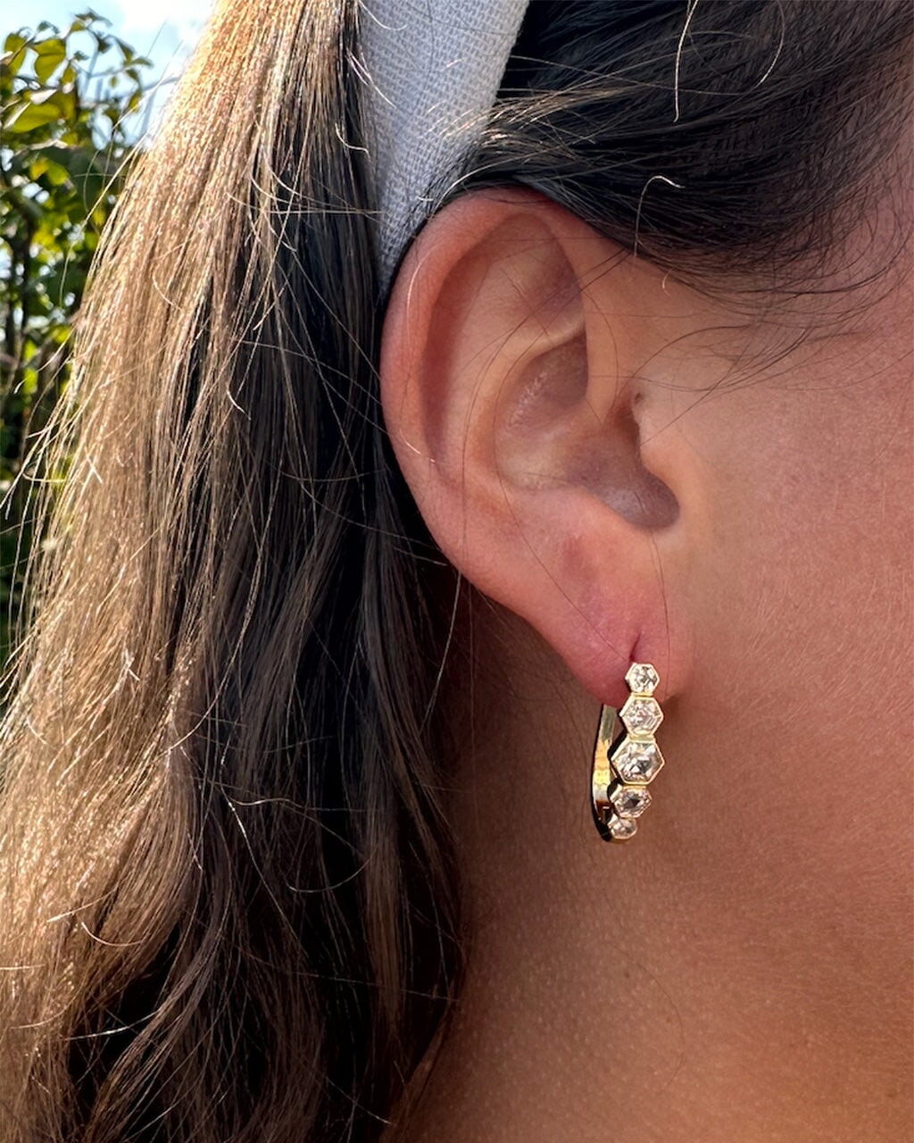 Gia Latch Hoop Earring Sterling Forever 