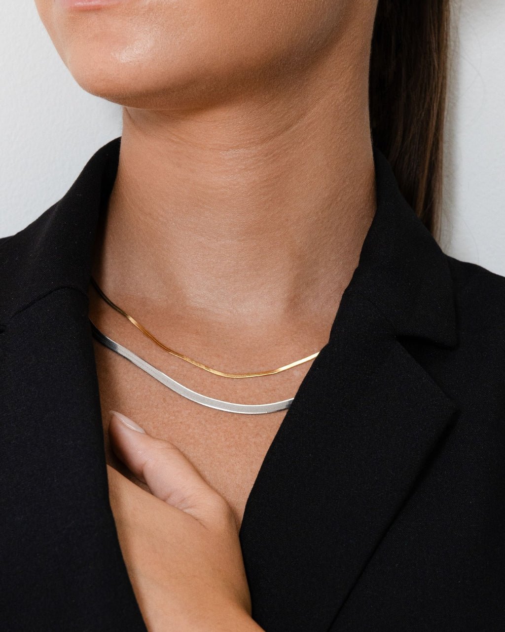Sterling Silver Herringbone Chain - Sterling Forever