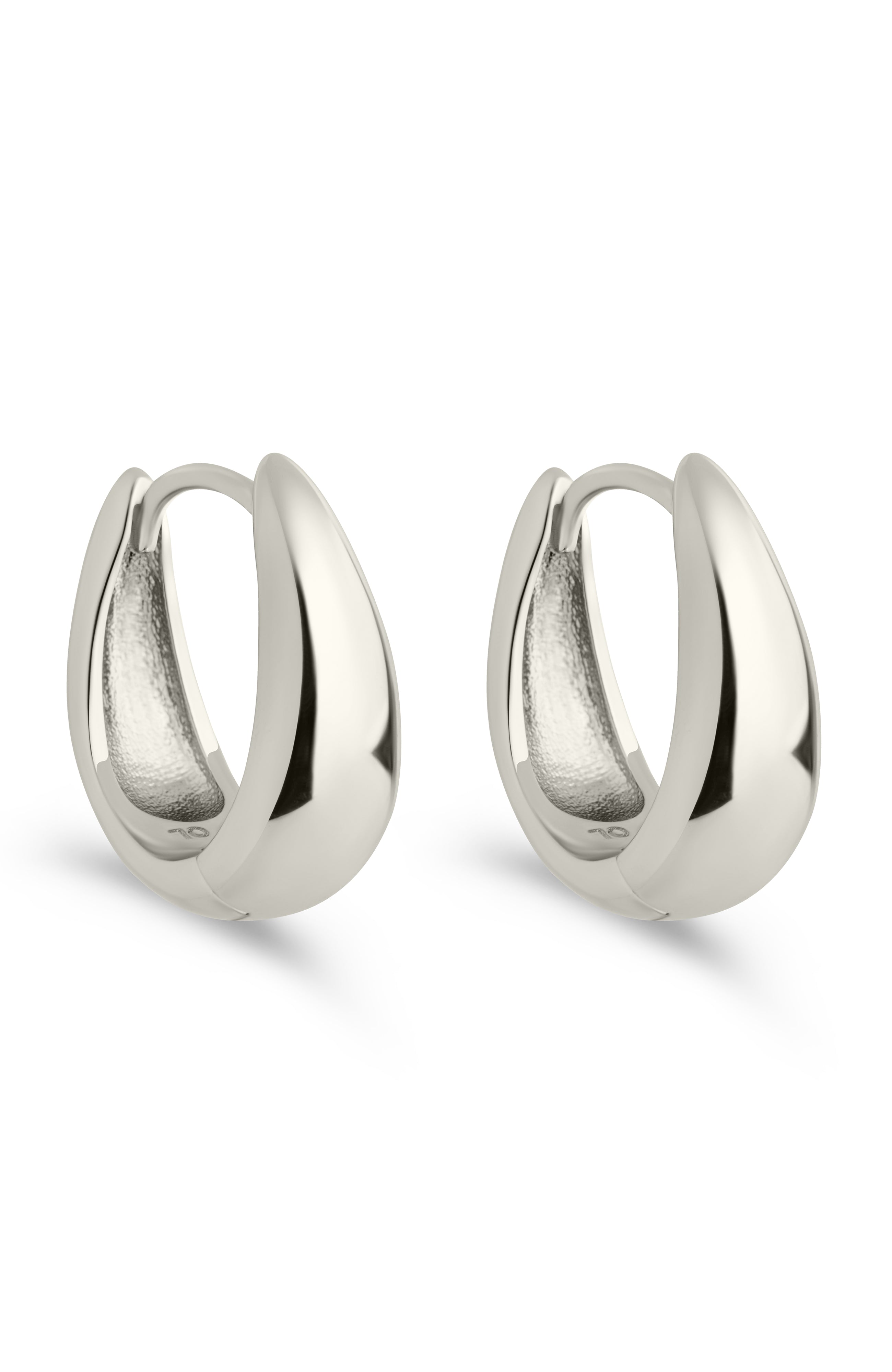 Lavina Polished Micro Hoop Earrings - Sterling Forever