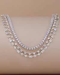 Brette Adjustable CZ Tennis Necklace - Sterling Forever