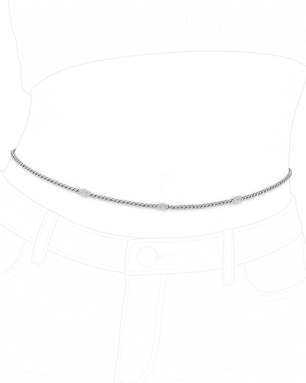 Una Body Chain - Sterling Forever