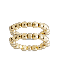 Sterling Silver Dez Beaded Ring