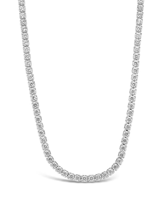 Bezel CZ Tennis Necklace
