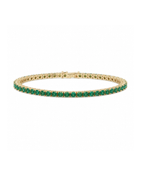 Laurie Emerald CZ Tennis Bracelet