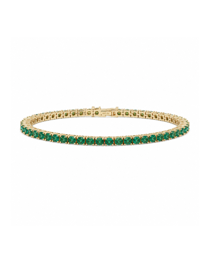 Laurie Emerald CZ Tennis Bracelet