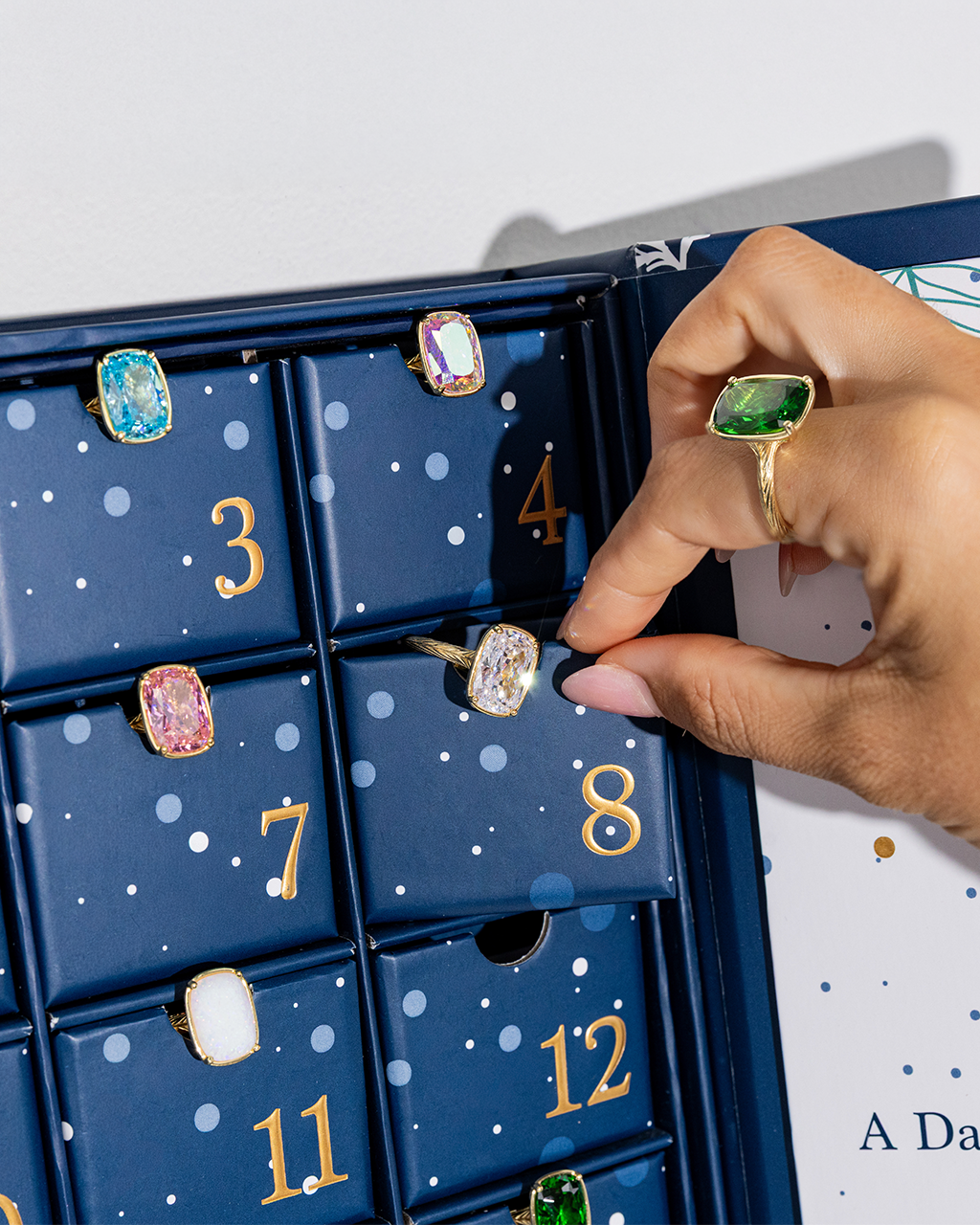 24-Day Elongated Cushion Ring Mystery Advent Calendar