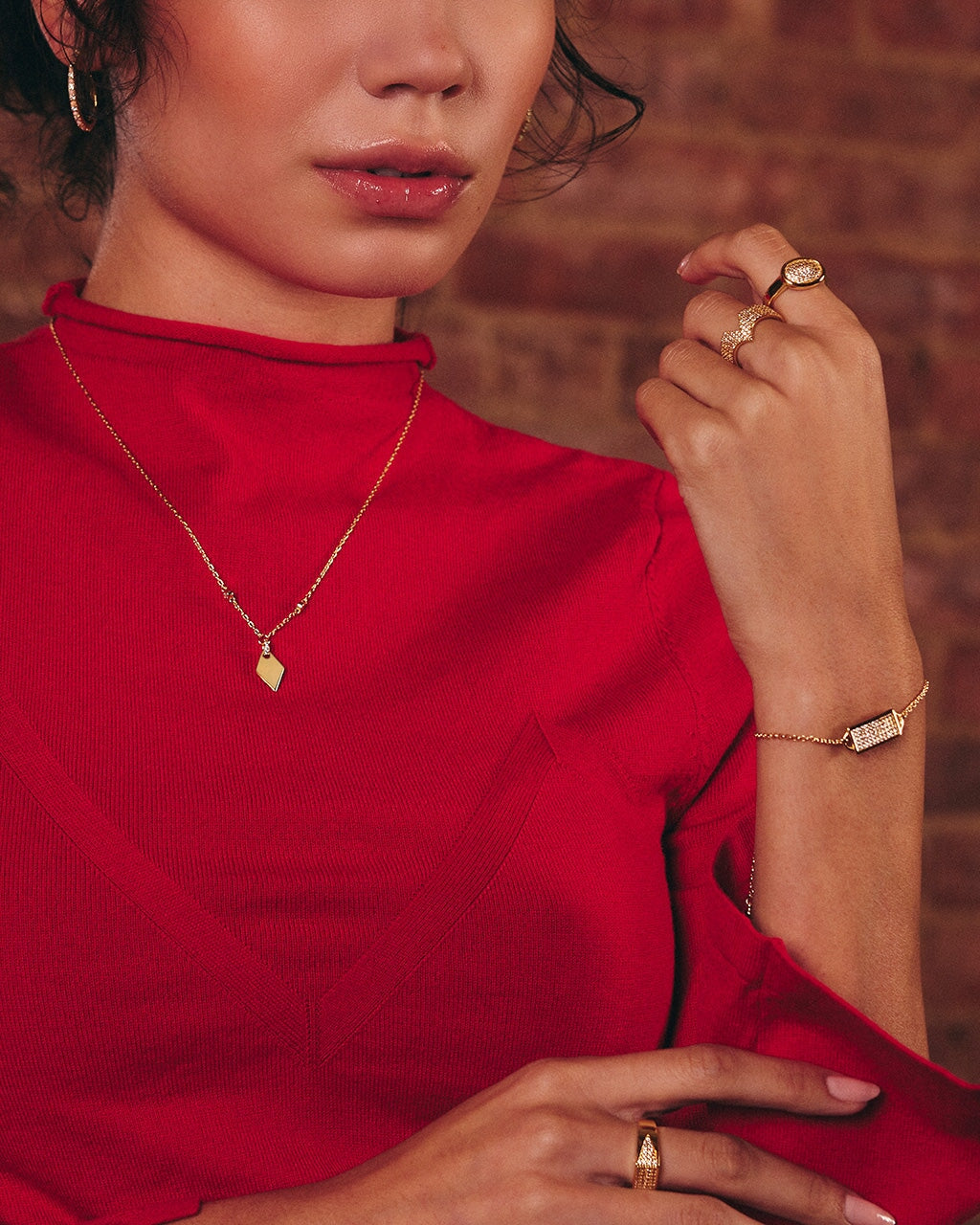 Lorna Hoops Earring Sterling Forever 