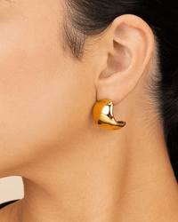 Noelle Bold Smooth Hoop Earrings