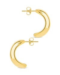 Noelle Bold Smooth Hoop Earrings