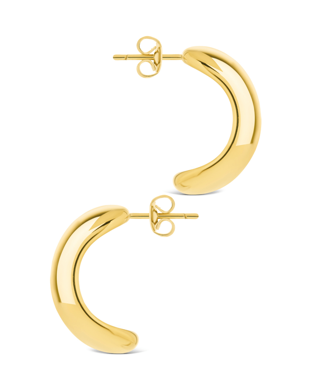 Noelle Bold Smooth Hoop Earrings