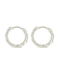 Aurelia Polished Hollow Twisted Hoop