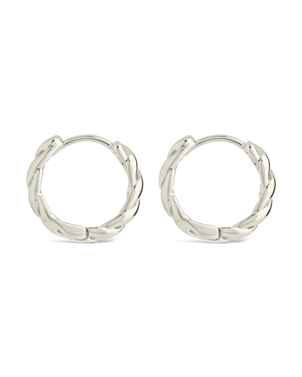 Aurelia Polished Hollow Twisted Hoop