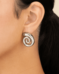 Celestia Swirl Stud Earrings