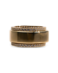 Smart Ring CZ Band Set of 2