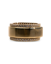 Smart Ring CZ Band Set of 2
