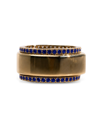 Smart Ring Sapphire CZ Band Set of 2