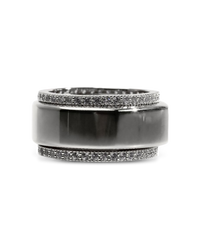 Smart Ring CZ Band Set of 2