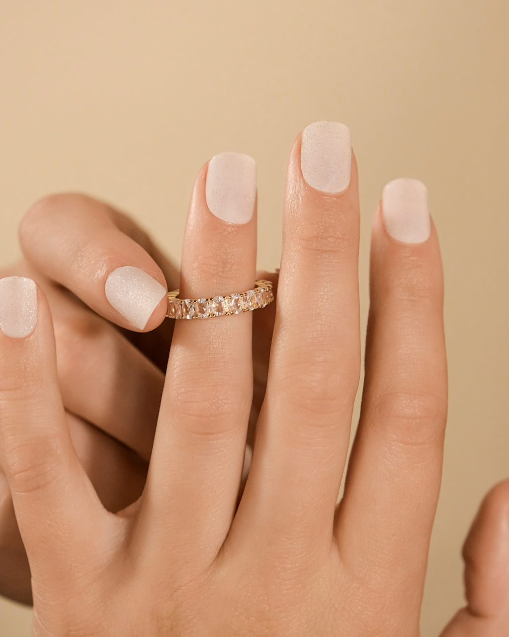 Kylie CZ Eternity Band Ring