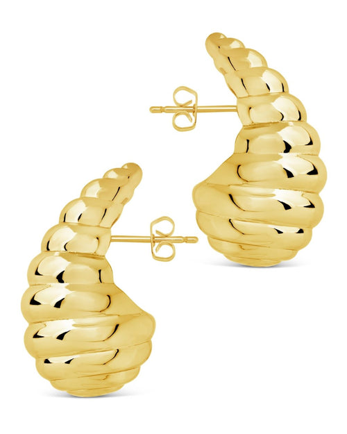 Corinne Twisted Polished Earrings - Sterling Forever
