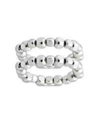 Sterling Silver Dez Beaded Ring