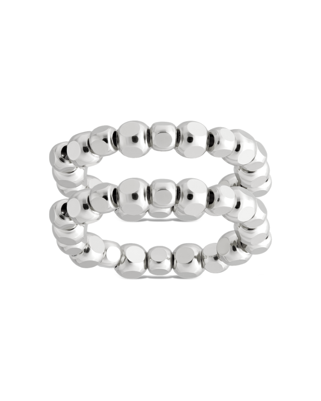 Sterling Silver Dez Beaded Ring