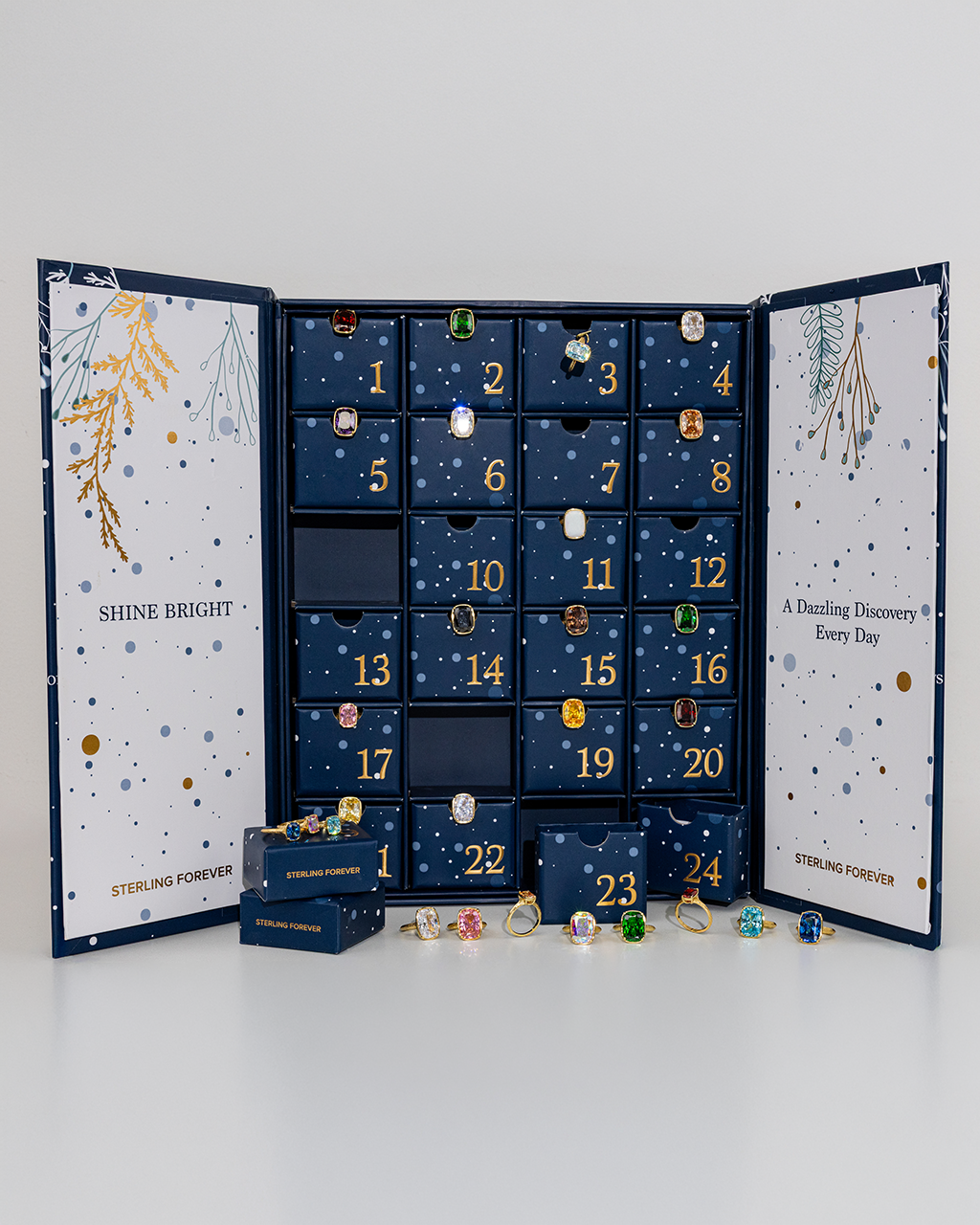 24-Day Elongated Cushion Ring Mystery Advent Calendar