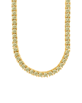 Cecil Light Yellow CZ Tennis Necklace
