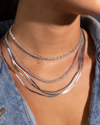 Sterling Silver Herringbone Chain - Sterling Forever