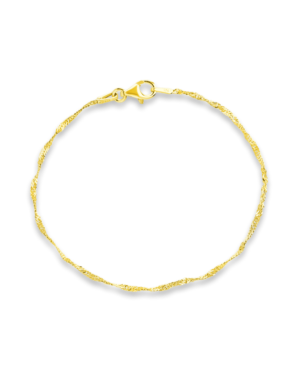Sterling Silver Janina Delicate Twisted Chain Bracelet - Sterling Forever