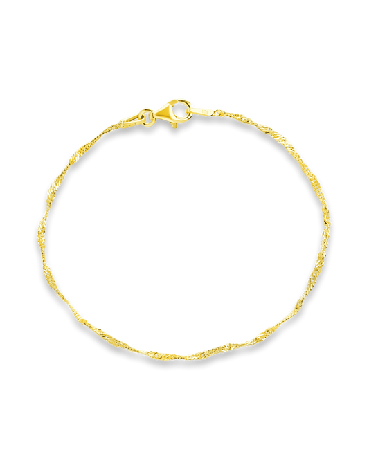 Sterling Silver Janina Delicate Twisted Chain Bracelet