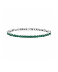 Laurie Emerald CZ Tennis Bracelet