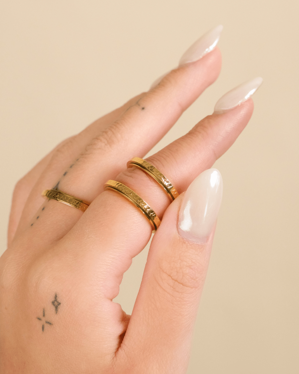 Textured Spinner Ring - Sterling Forever