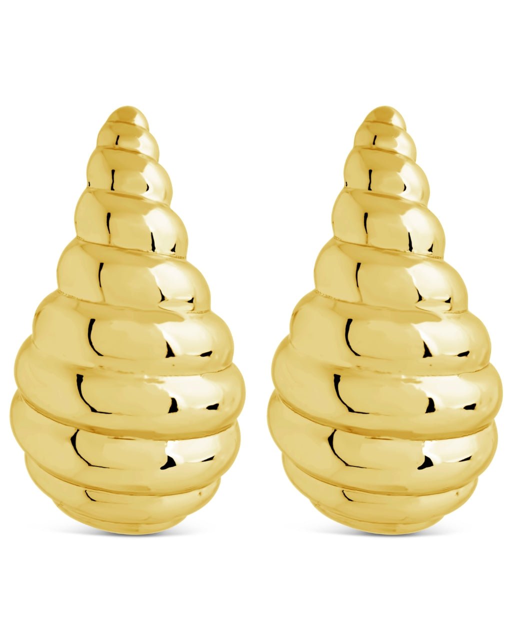 Corinne Twisted Polished Earrings - Sterling Forever